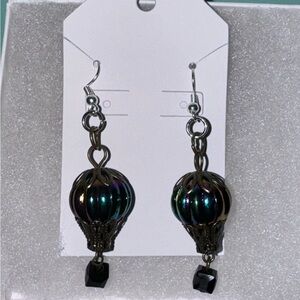 Handmade hot air balloon earrings!